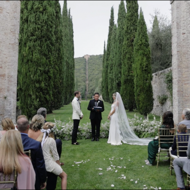 Video Matrimonio Toscana Villa Cetinale Rito simbolico